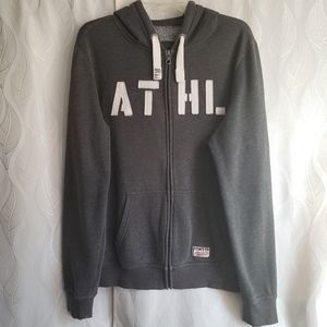 Full Zip Up Drawstring Hoodie